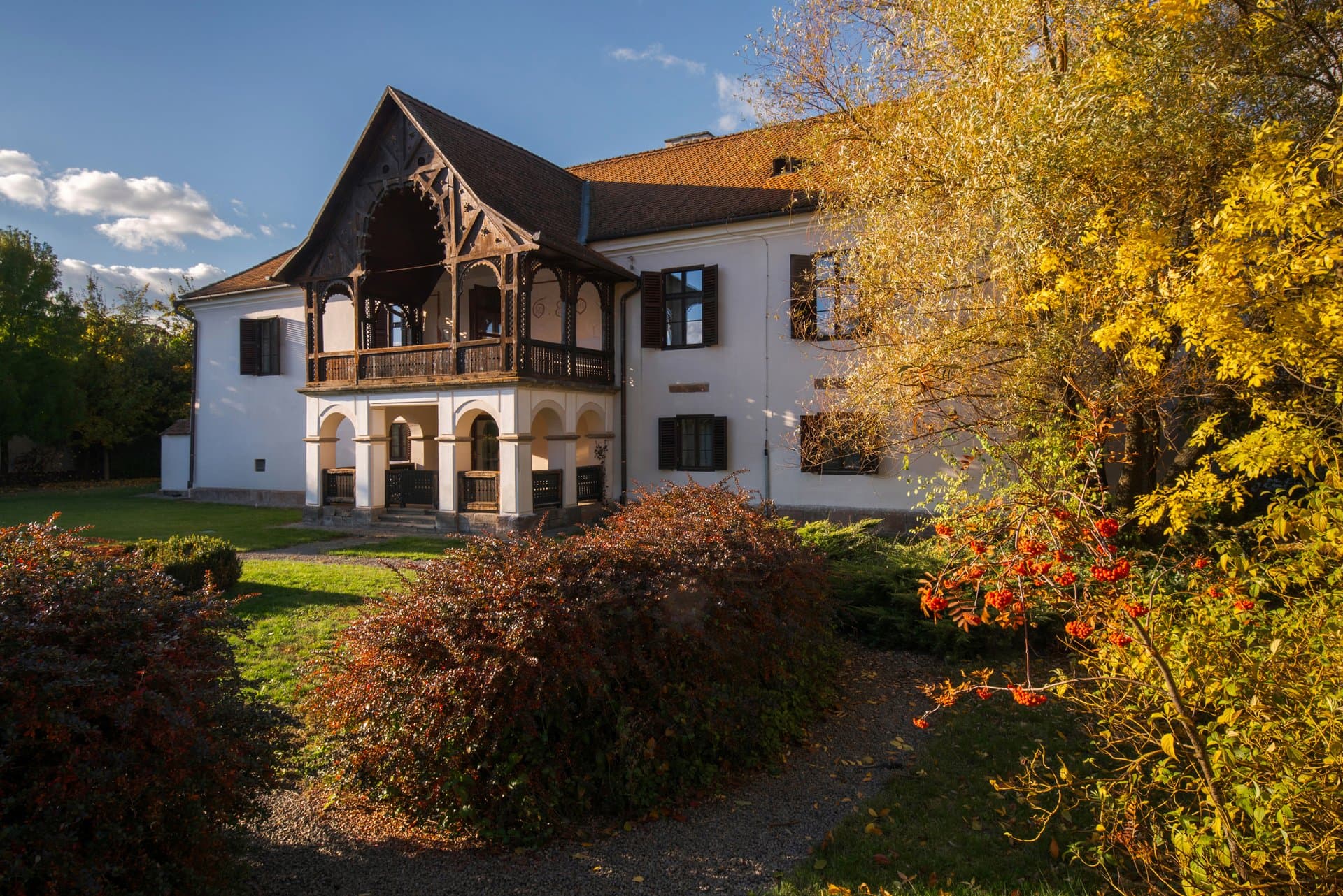 Family enjoying the autumn break at Daniel Castle